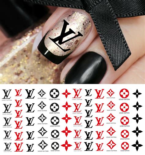 louis vuitton stickers for nails